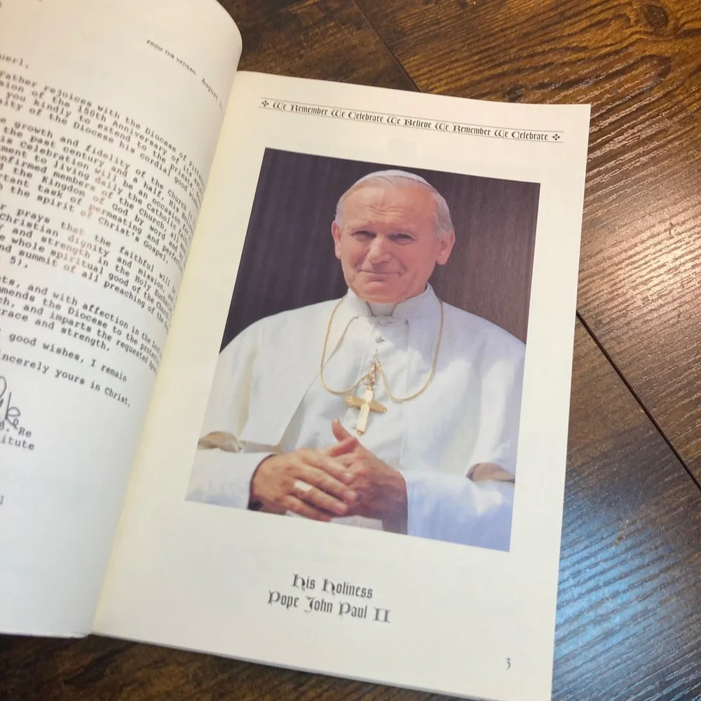 Diocese of Pittsburgh 150yrs 1843-1993 Program Pope John Paul II Wuerl Catholic